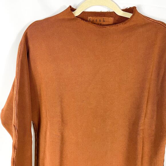 Frank & Eileen Isabelle Funnel Neck Sweatshirt Dress Brown Long Sleeve Sz‎ XS - Picture 4 of 9